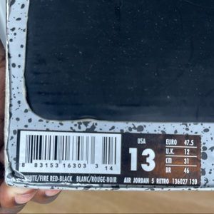 Fire Red 5 Size 13